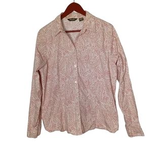 Eddie Bauer Vintage Paisley Print Blouse